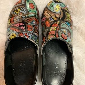 Dansko Multi Color Clogs 39